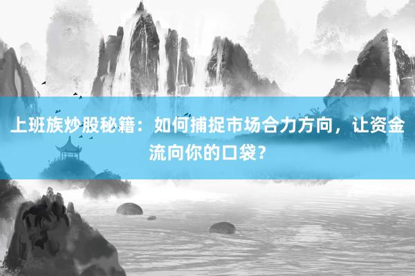 上班族炒股秘籍：如何捕捉市场合力方向，让资金流向你的口袋？