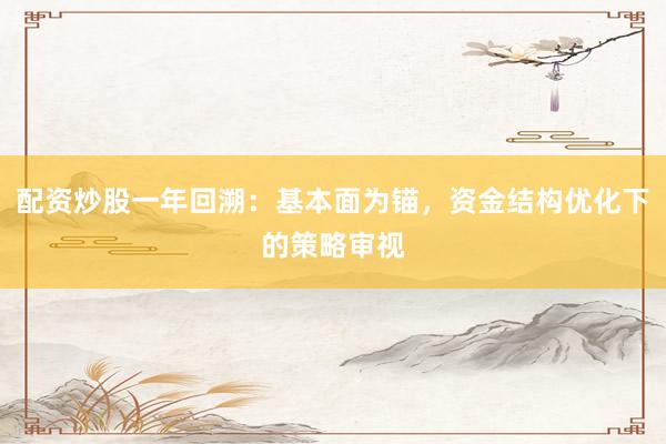 配资炒股一年回溯：基本面为锚，资金结构优化下的策略审视
